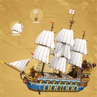 Reobrix 66011 "The Sun" Piratenschiff 3162 Teile