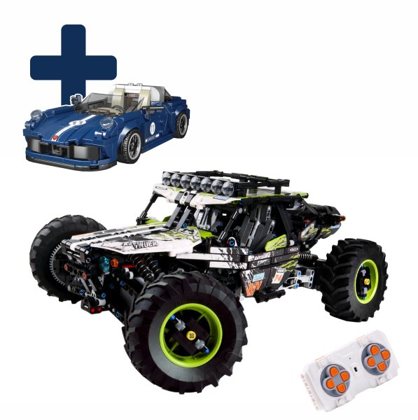 Mould King 18002 "Green Hound Buggy" Offroad-Car 1879 Teile