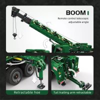 Mould King 20009 "Armored Recovery Crane G-BKF" Militär Kran 5539 Teile