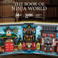Reobrix 66029 "Ninja Book" Buch (aufklappbar) 3086 Teile inkl. Beleuchtung