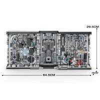 Reobrix 66030 "Star Fighter Book" Buch (aufklappbar) 3058 Teile inkl. Beleuchtung