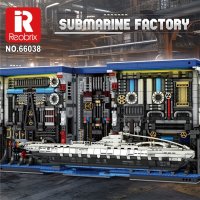 Reobrix 66038 "The Submarine Book" Buch (aufklappbar) U-Boot 3372 Teile inkl. Beleuchtung