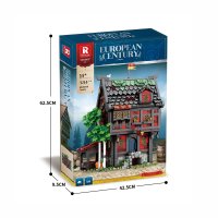 Reobrix 66017 "European Century Medieval Tavern" Taverne 3214 Teile + Geschenk