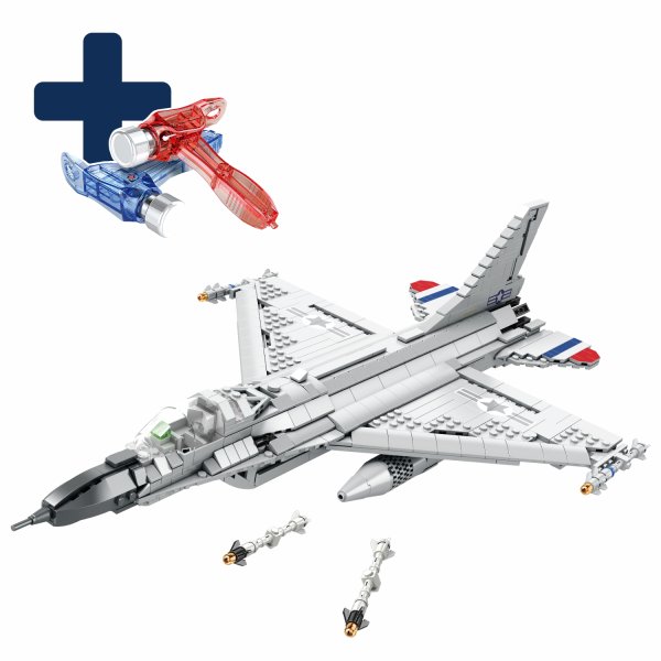 Reobrix 33027 "F16" Kampfjet 1427 Teile