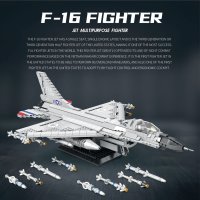 Reobrix 33027 "F16" Kampfjet 1427 Teile