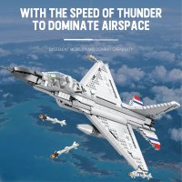 Reobrix 33027 "F16" Kampfjet 1427 Teile