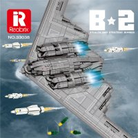 Reobrix 33038 "B-2 Stealth Stratetic Bomber" Kampfbomber 2063 Teile