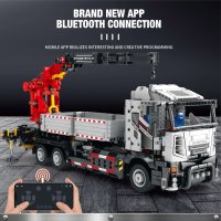 Reobrix 22011 "Crane Truck" LKW mit Kran 2328 Teile inkl. RC + Geschenk