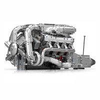 Mould King 10168 "V8 Twin-turbo Engine" V8 Motor und Getriebe 2899 Teile